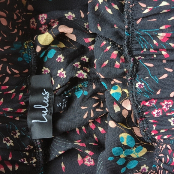 Lulu's boho blooms floral pants size S - Picture 7 of 7